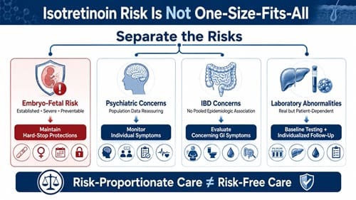 Is Isotretinoin Overregulated or Underused? Balancing Teratogenic Risk, Safety Evidence, and Access 4 Isotretinoin