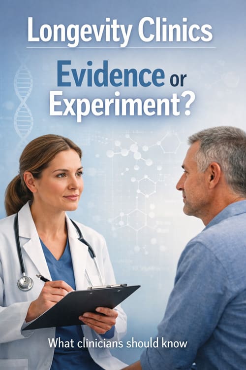 Longevity Clinics: Evidence-Based Medicine or Cash-Pay Experimentation? 7 Longevity Clinics