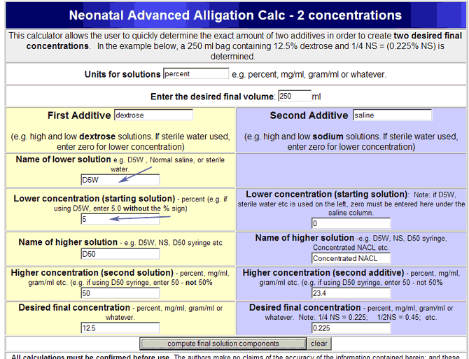 Alligation Sample