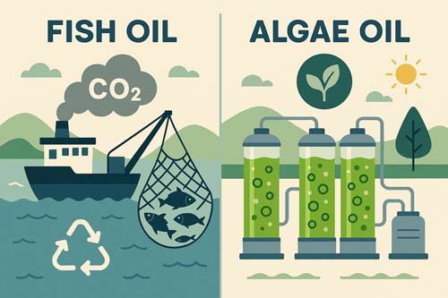 Ish Oil And Algae-Based Omega-3 Supplements